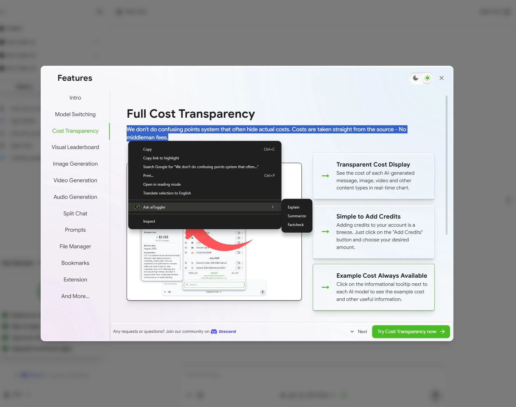 <span class="text-accent">Extension</span> Feature
