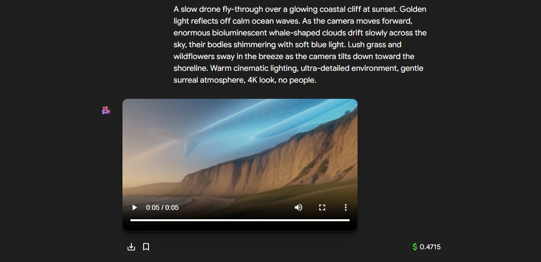 Still image to showcase Pixverse 5.5 capabilities in turning prompt into videos.
