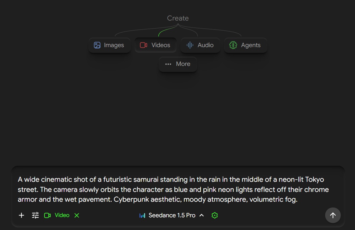 Still image to showcase Seedance 1.5 Pro capabilities in turning prompt into videos.