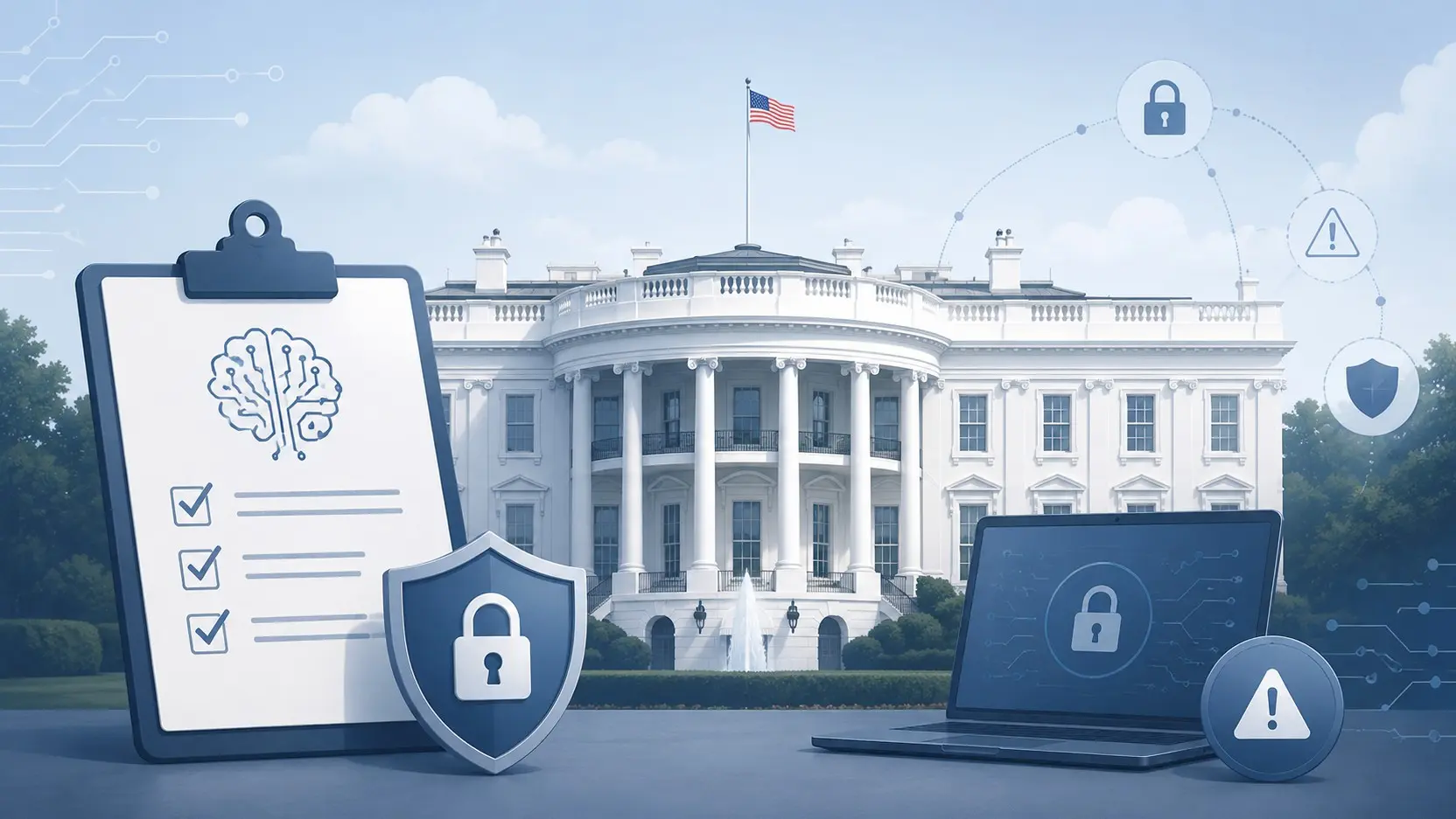 Hero image for White House Eyes New AI Model Reviews Amid Cyberattack Concerns